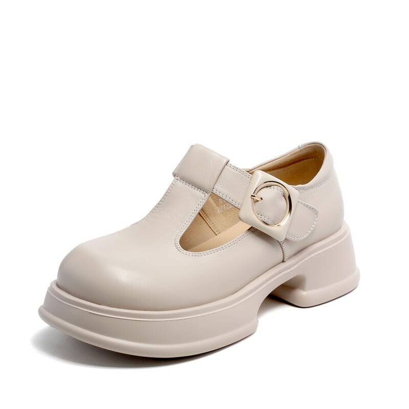 dwarves2882-3 Mary Jane 5.5 Beige