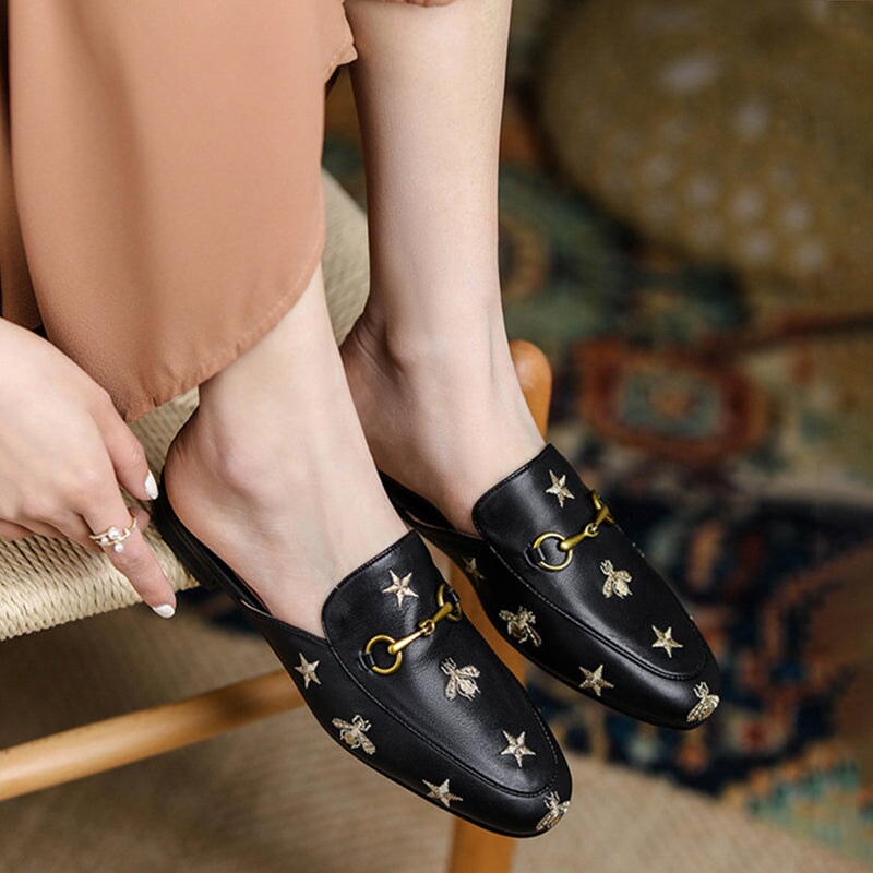 dwarves2895-1 slippers 4.5 Black1