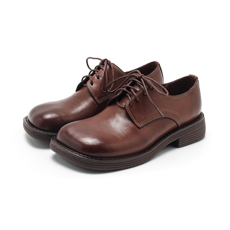 dwarves2915-2 Oxfords &amp; Tie 5.5 Coffee
