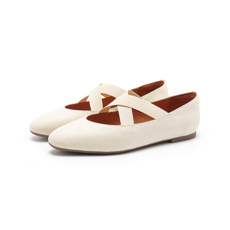 dwarves2964-10 Flats Beige 5.5