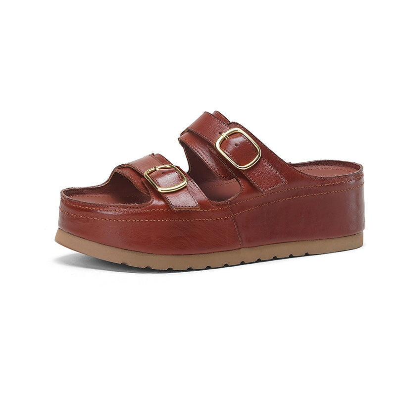 dwarves2976-3 Slippers 5 Reddish Brown