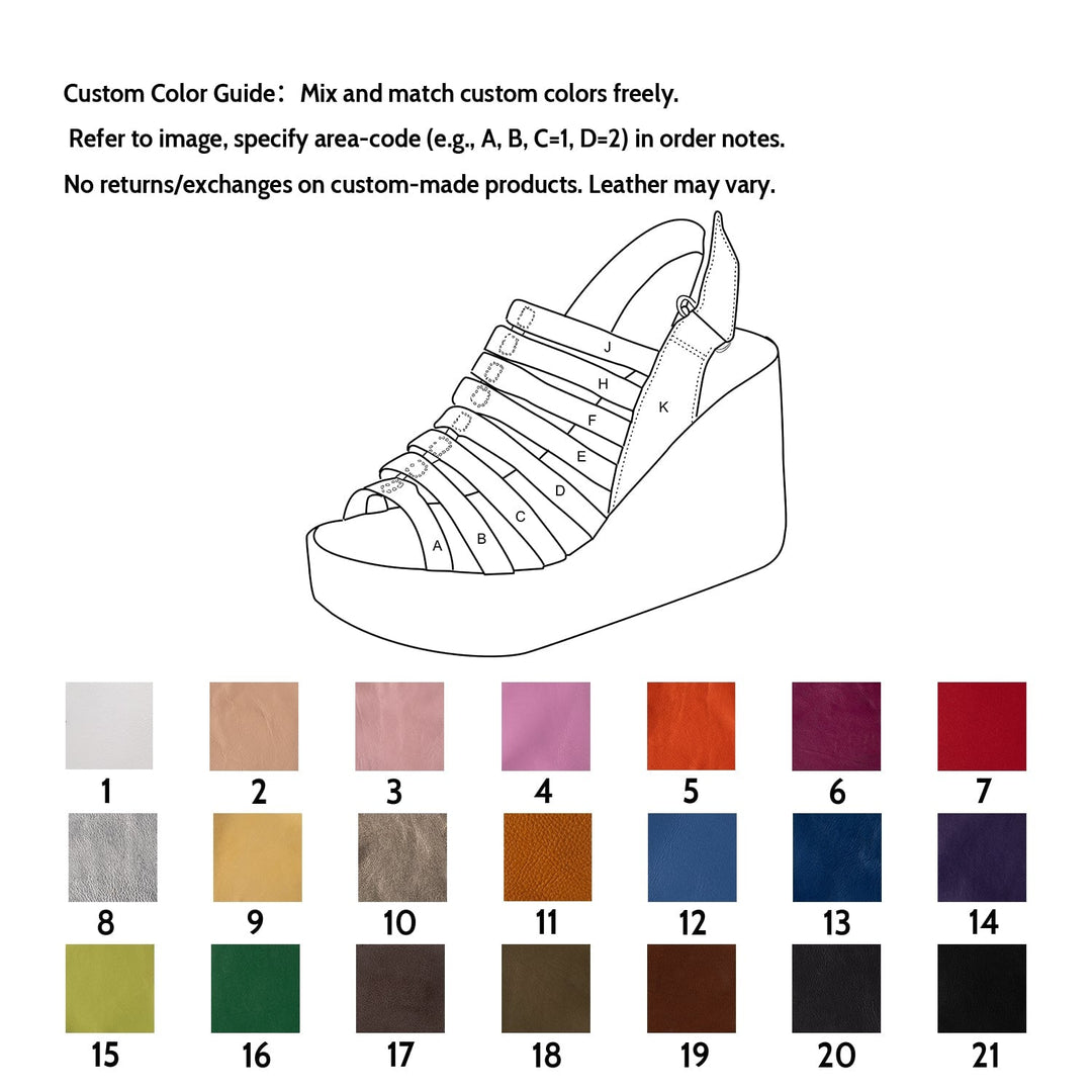 dwarves2991-50 Sandals 5 Custom Color