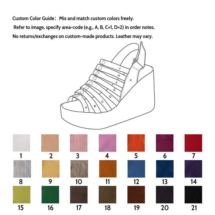 dwarves2991-50 Sandals 5 Custom Color