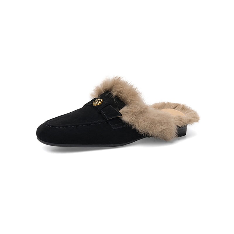 dwarves3025-1 Slippers 5.5 Black