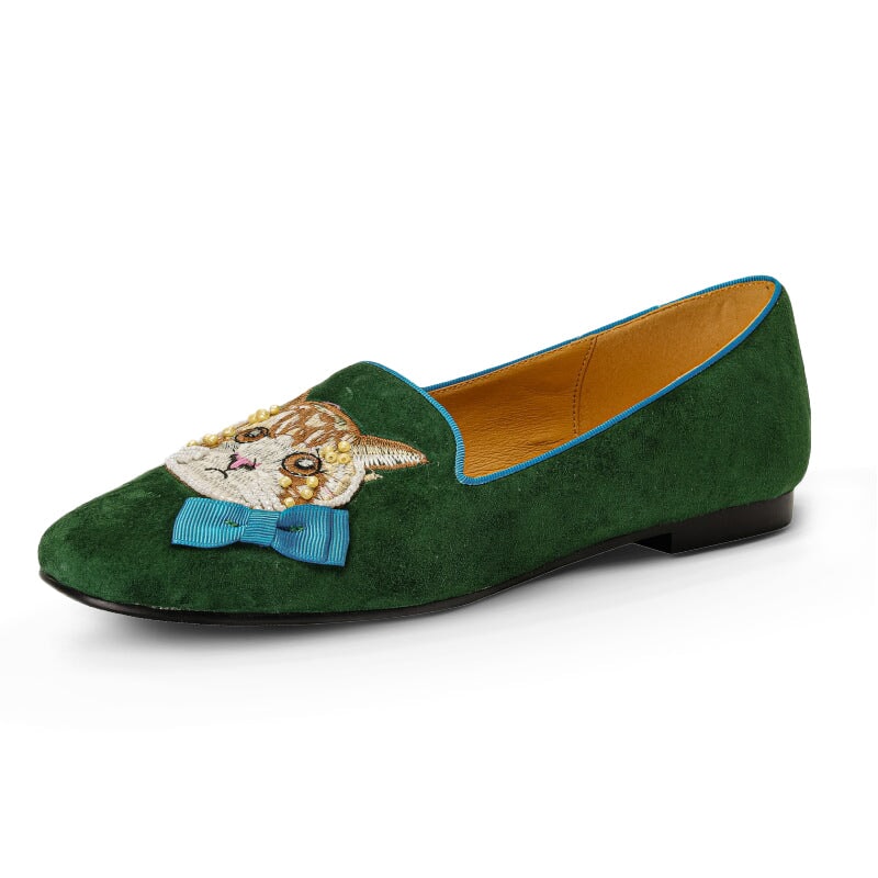 dwarves3039-1 Loafers 5 Green