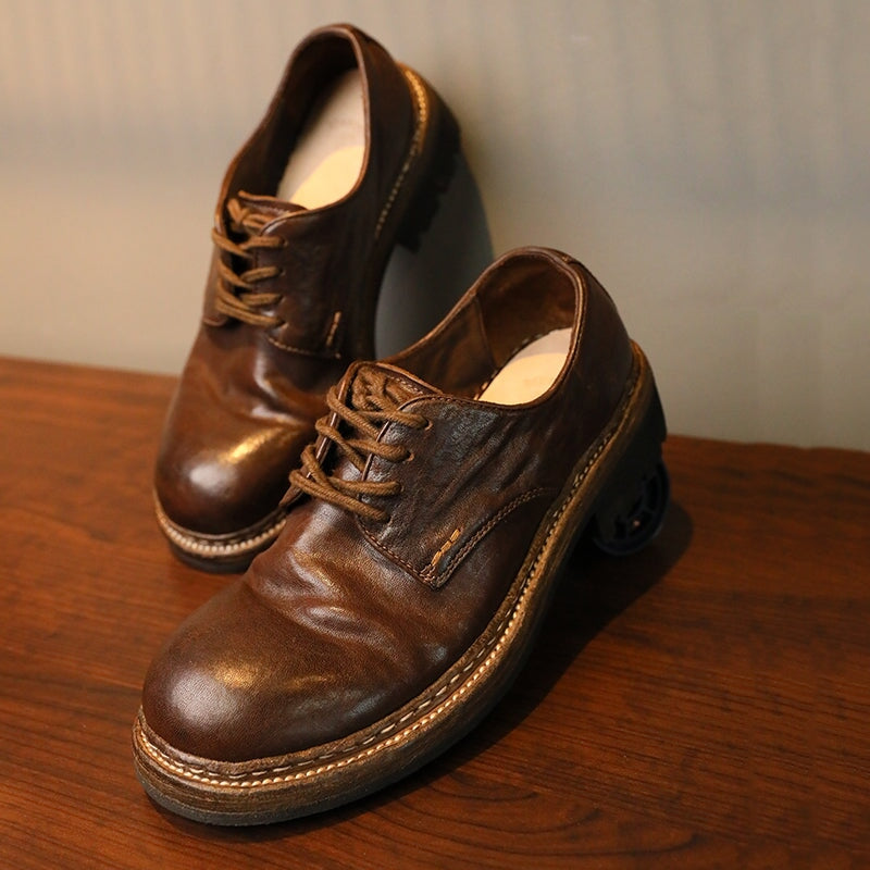 dwarves3044-1 Oxfords & Tie 5.5 Coffee