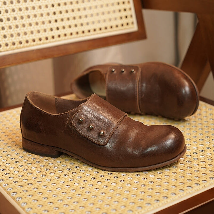dwarves3045-1 Oxfords &amp; Tie 5.5 Coffee