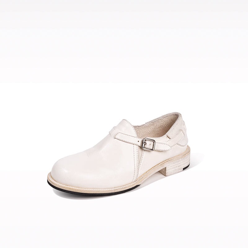 dwarves3046-20 Loafers 5 Lvory White