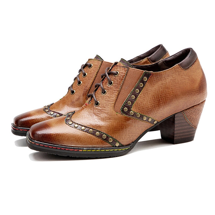 dwarves3059-1 Oxfords &amp; Tie 6.5 Brown