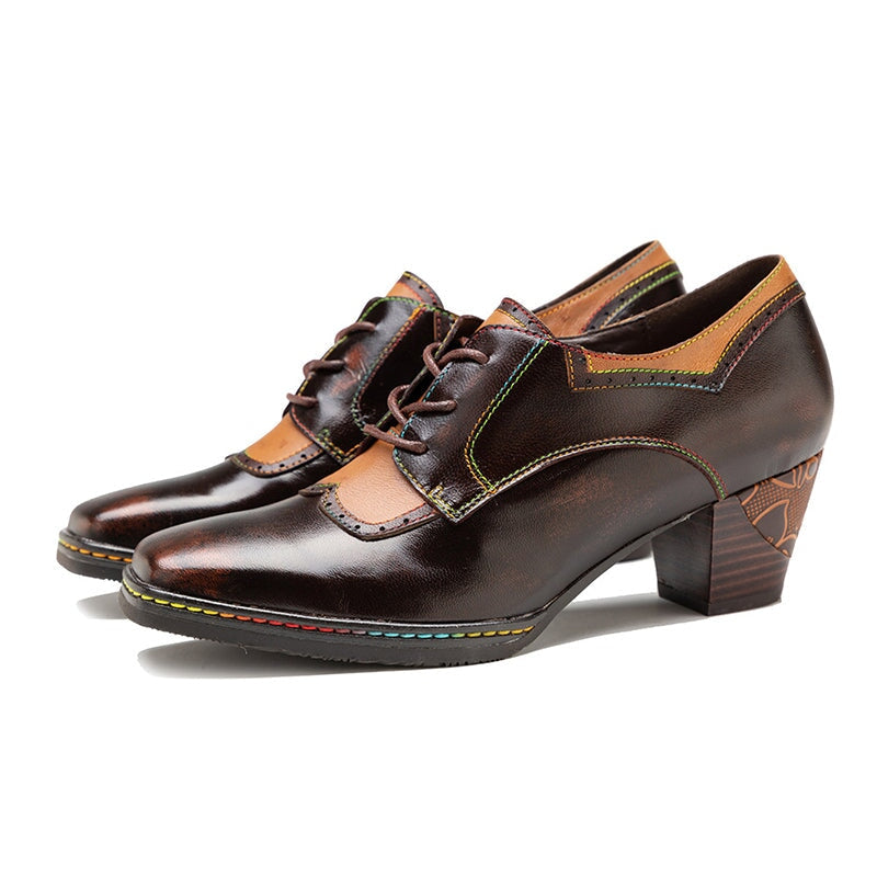 dwarves3062-1 Oxfords &amp; Tie 6.5 Brown