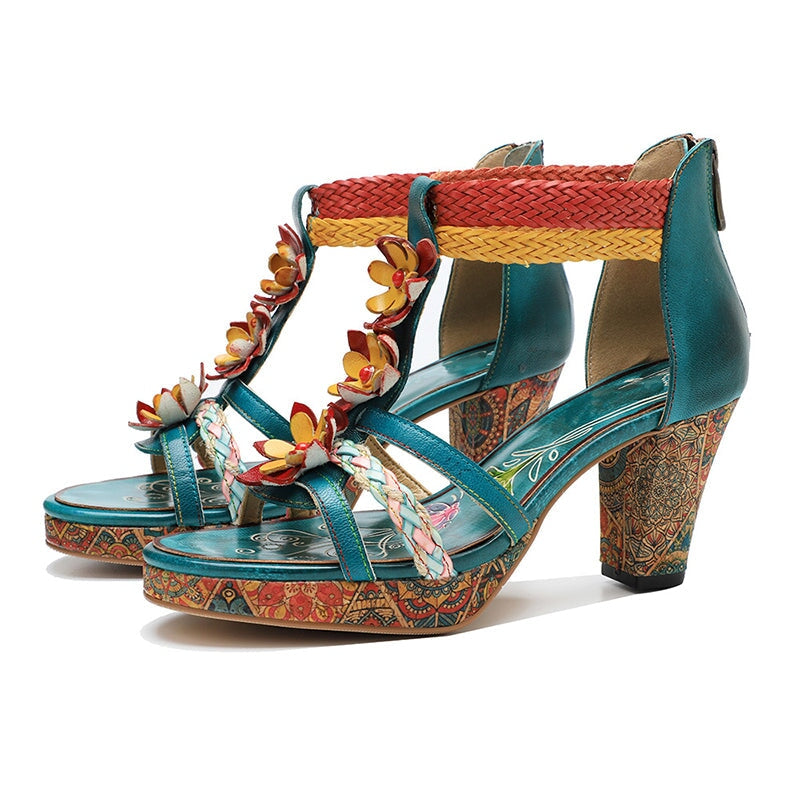 dwarves3067-1 Sandals 6.5 Green