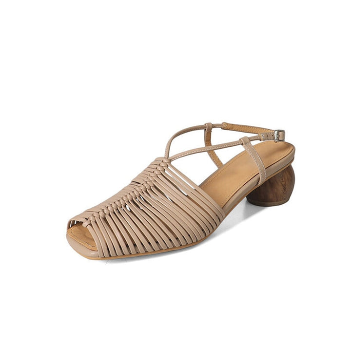 dwarves3087-1 Sandals 5 Apricot