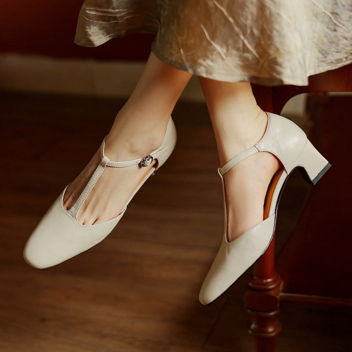 dwarves3106-2 Mary Jane 4.5 Beige