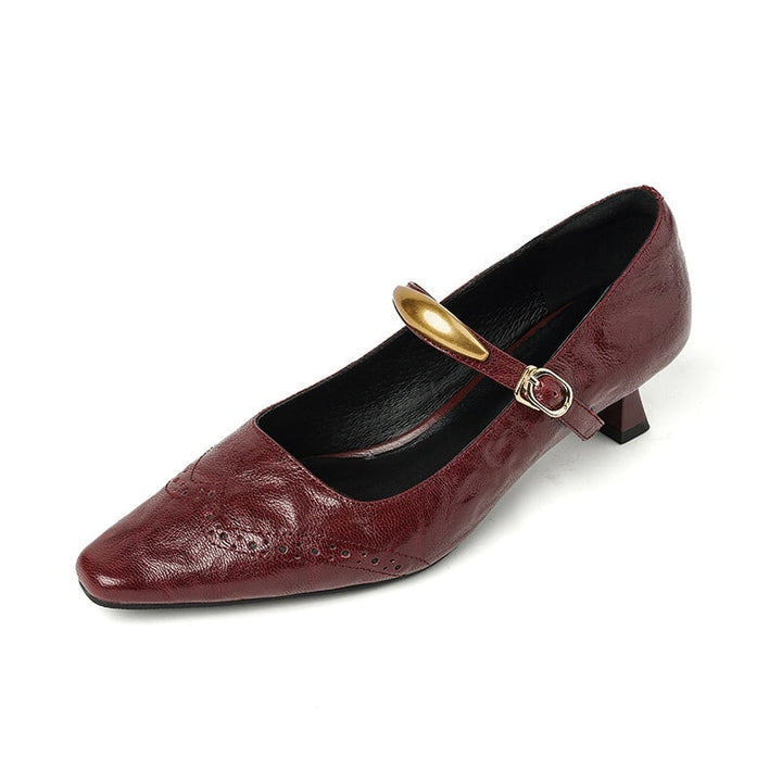 dwarves3146-2 Pumps 5 Wine Red