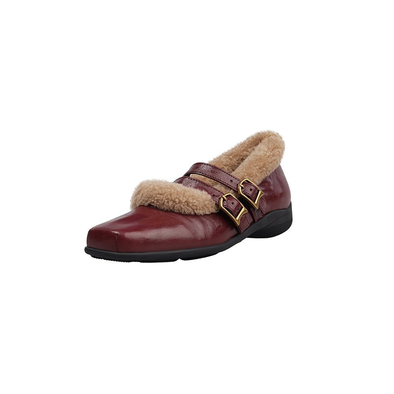 dwarves3167-2 Mary Jane 5 Wine Red