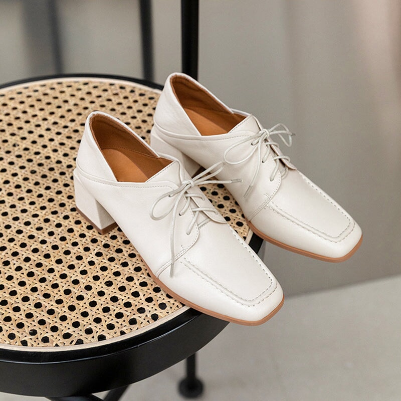 dwarves3182-1 Oxfords &amp; Tie 4.5 Beige