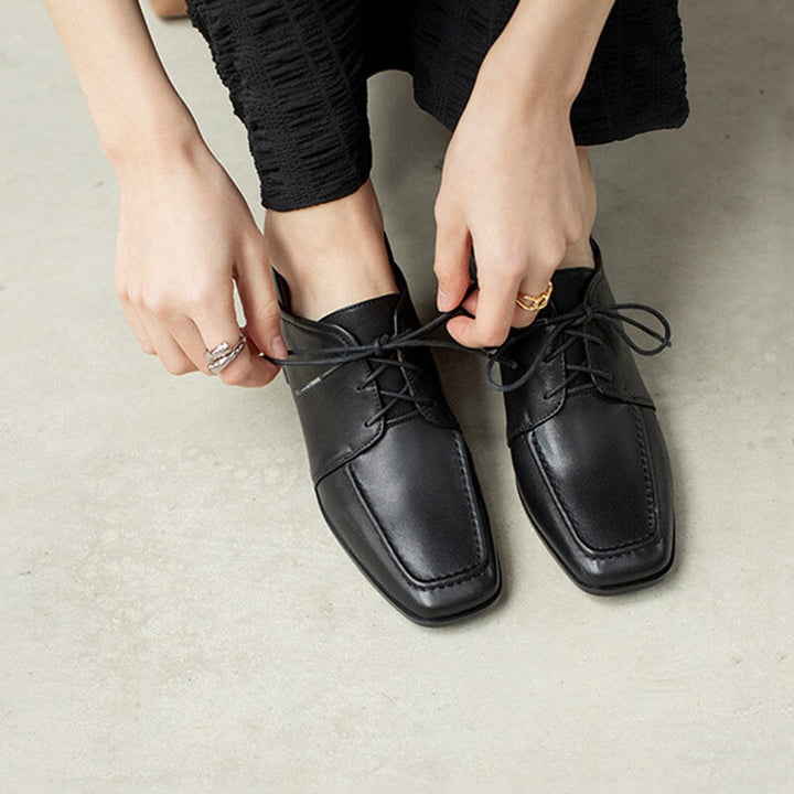 dwarves3182-2 Oxfords &amp; Tie 4.5 Black