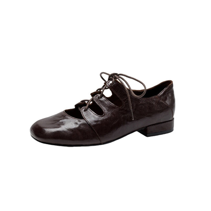 dwarves3187-1 Oxfords &amp; Tie 5.5 Coffee