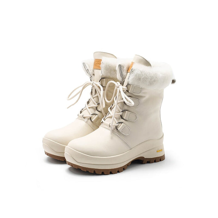 dwarves3218-2 Boots 5.5 Beige Shearling Lined
