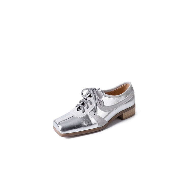 dwarves3241-1 Oxfords &amp; Tie 5 Silver