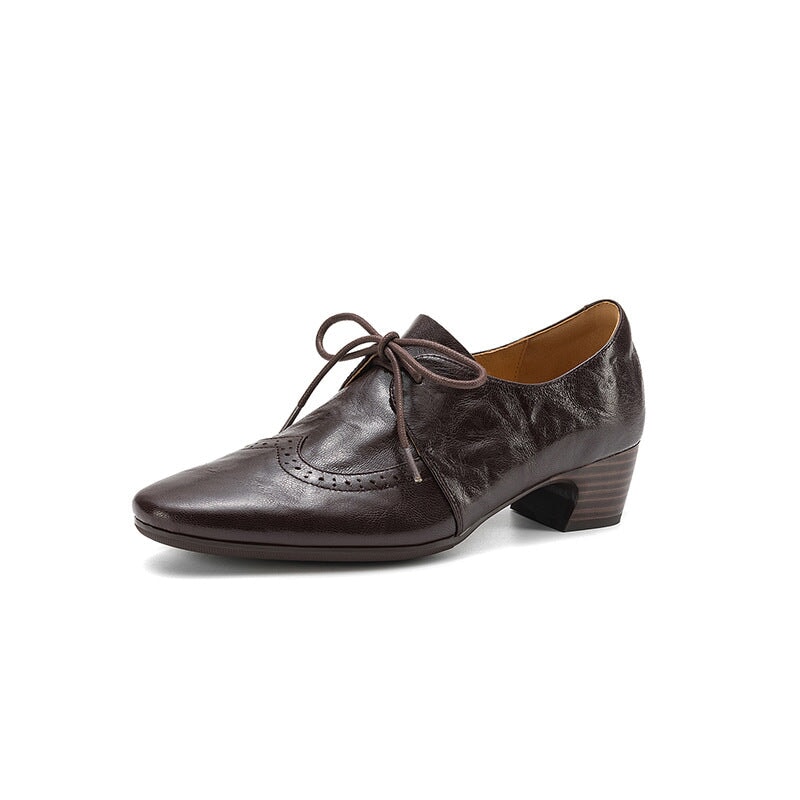 dwarves3248-1 Oxfords &amp; Tie 5 Brown