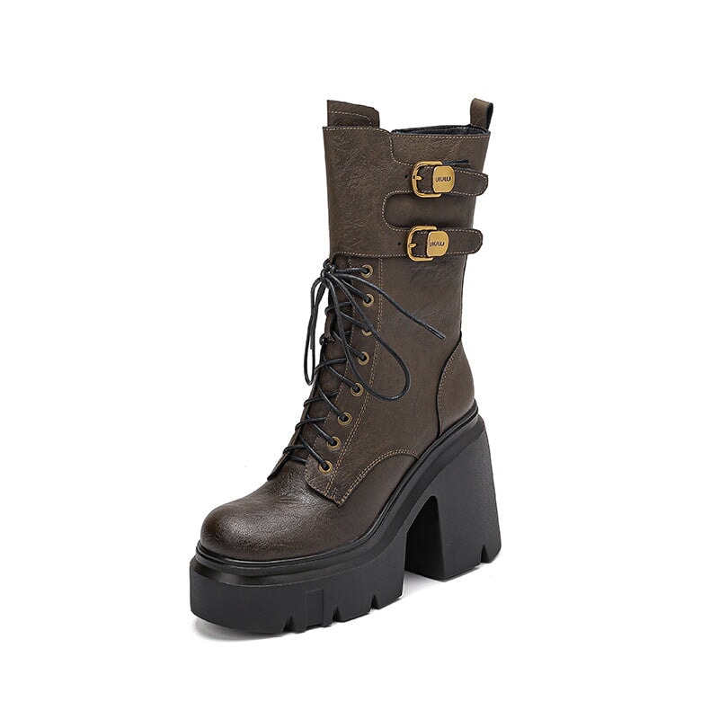 dwarves3249-1 Boots 4.5 Khaki