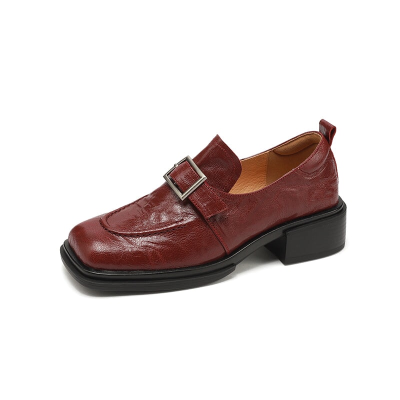 dwarves3259-1 Loafers 5 Wine Red
