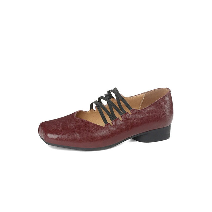 dwarves3261-1 Mary Jane 5 Wine Red