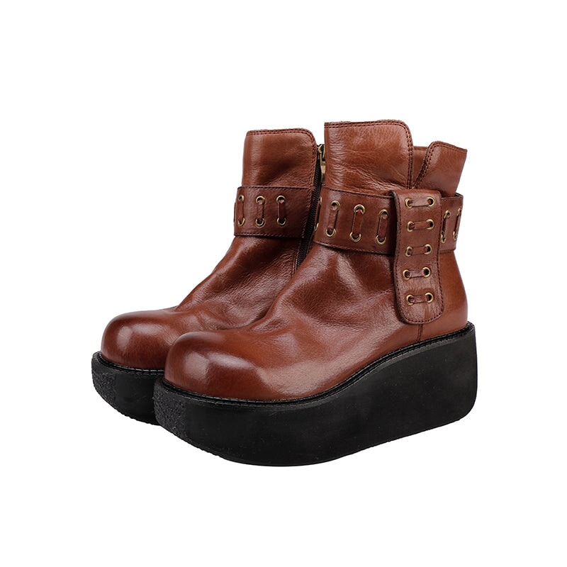 dwarves3280-1 Boots 5.5 Coffee Short Plush