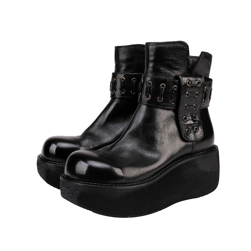 dwarves3280-2 Boots 5.5 Black Short Plush