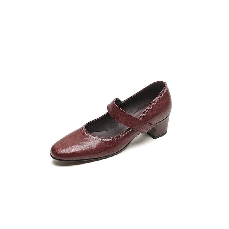 dwarves3293-1 Mary Jane 5 Wine Red