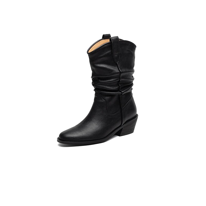 dwarves3321-1 Boots 5 Black Cowhide