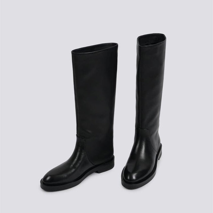 dwarves3324-1 Boots 5 Black Wide Shape
