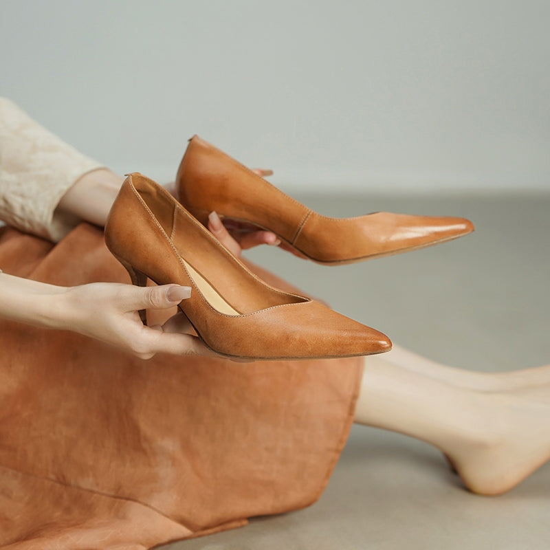 dwarves3347-7 Pumps 5 Apricot