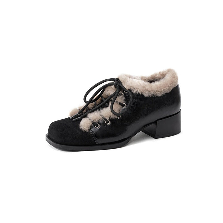 dwarves3418-2 Oxfords &amp; Tie 5 Black Short Plush