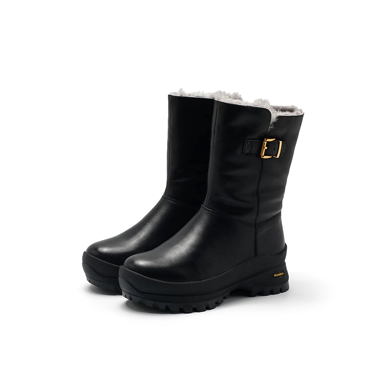 dwarves3419-1 Boots 5.5 Black Shearling Lined