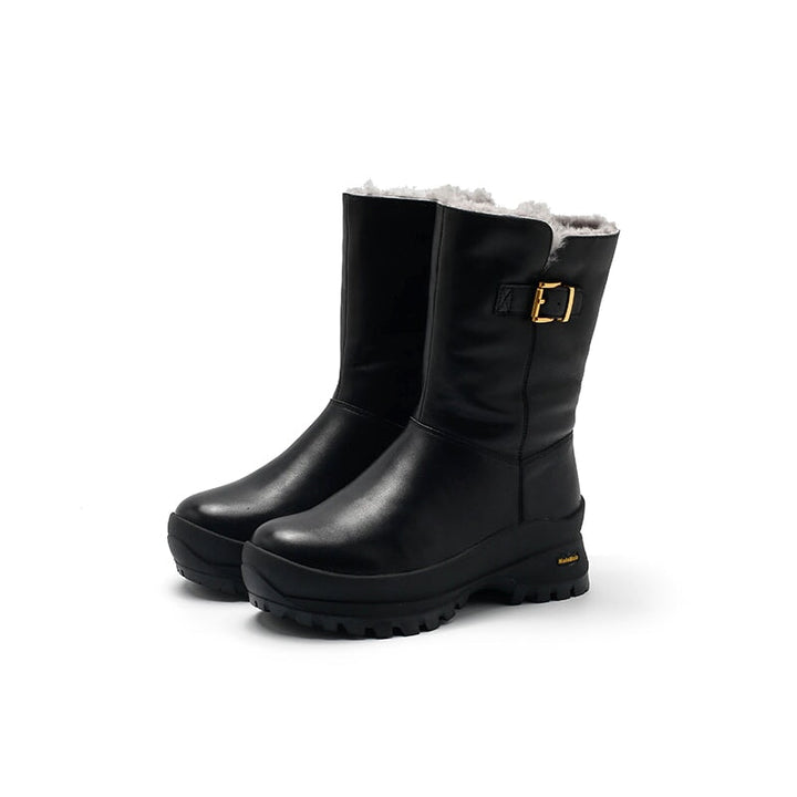 dwarves3419-1 Boots 5.5 Black Shearling Lined