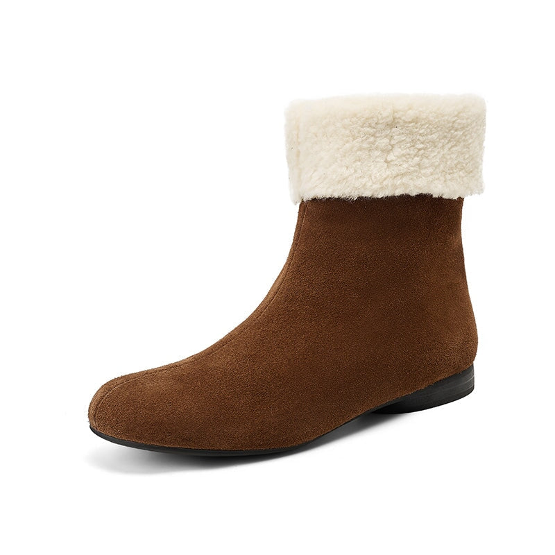 dwarves3424-1 Boots 5 Deep Brown Fleece Lined