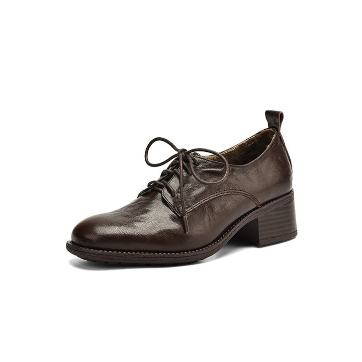 dwarves3438-8 Oxfords &amp; Tie 5 Brown Plush Lined