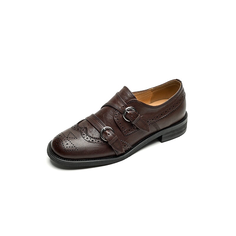 dwarves3439-1 Oxfords &amp; Tie 5 Brown