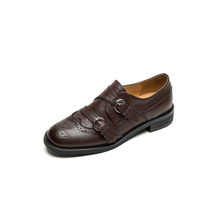 dwarves3439-1 Oxfords &amp; Tie 5 Brown