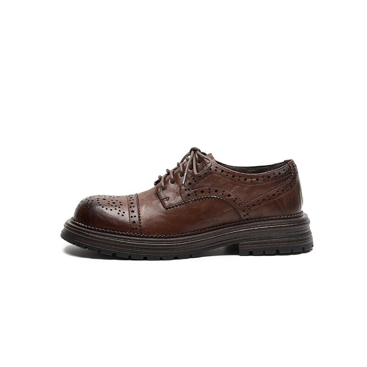 dwarves3448-1 Oxfords &amp; Tie 5 Brown