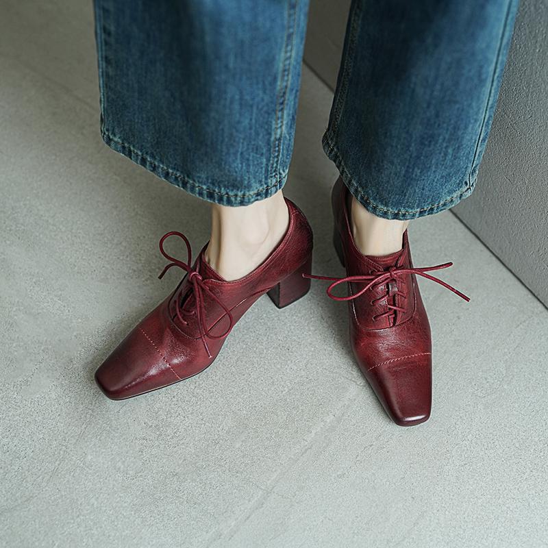 dwarves3461-1 Oxfords &amp; Tie 5 Red