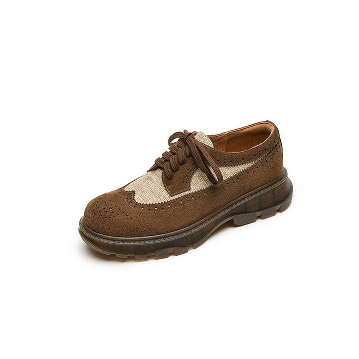 dwarves3467-1 Oxfords &amp; Tie 5 Brown