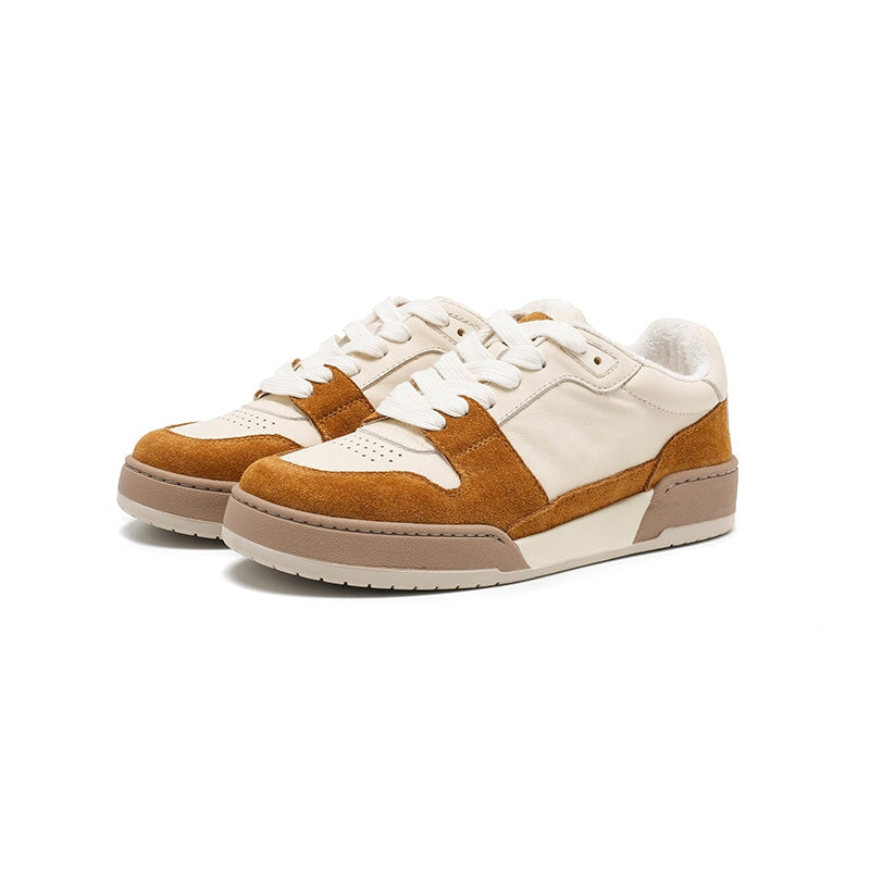 dwarves3480-2 Sneakers 5.5 Brown and and Beige Apricot