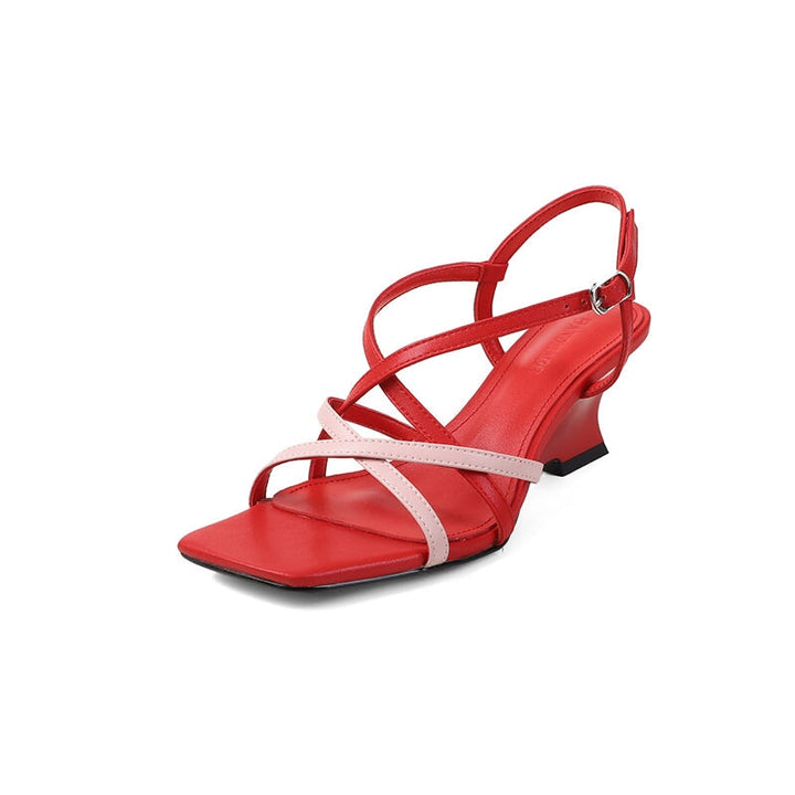 dwarves3523-1 Sandals 5 Red