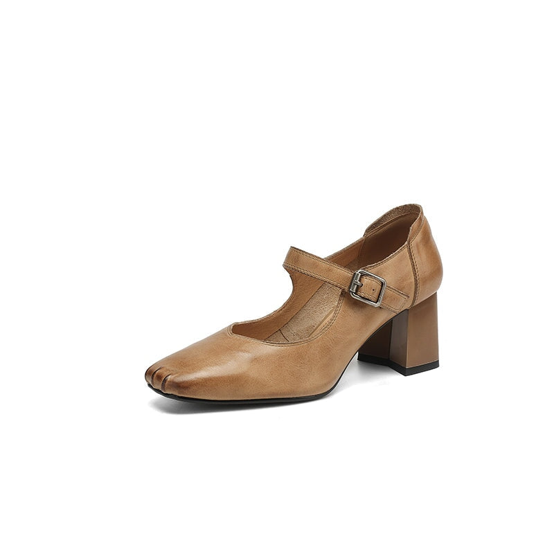 dwarves3545-2 Mary Jane 4.5 Khaki