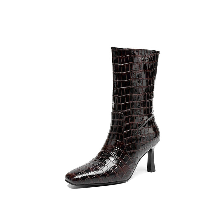 dwarves3606-1 Boots 5 Brown Mid Calf Boots