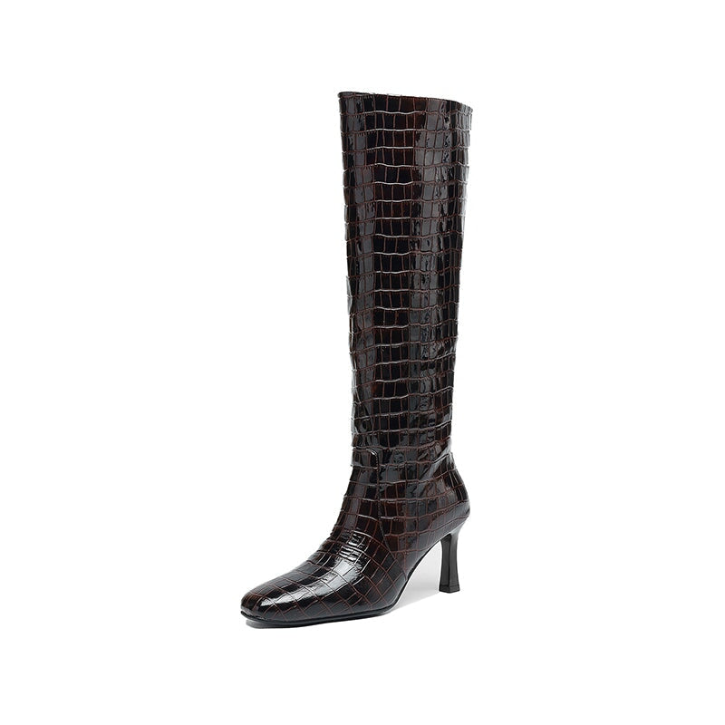 dwarves3606-2 Boots 5 Brown Knee High Boots