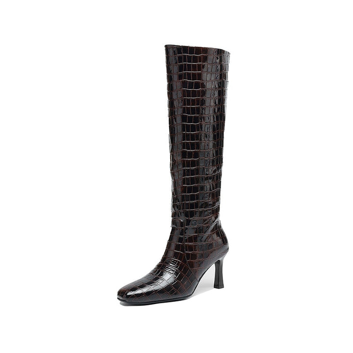 dwarves3606-2 Boots 5 Brown Knee High Boots